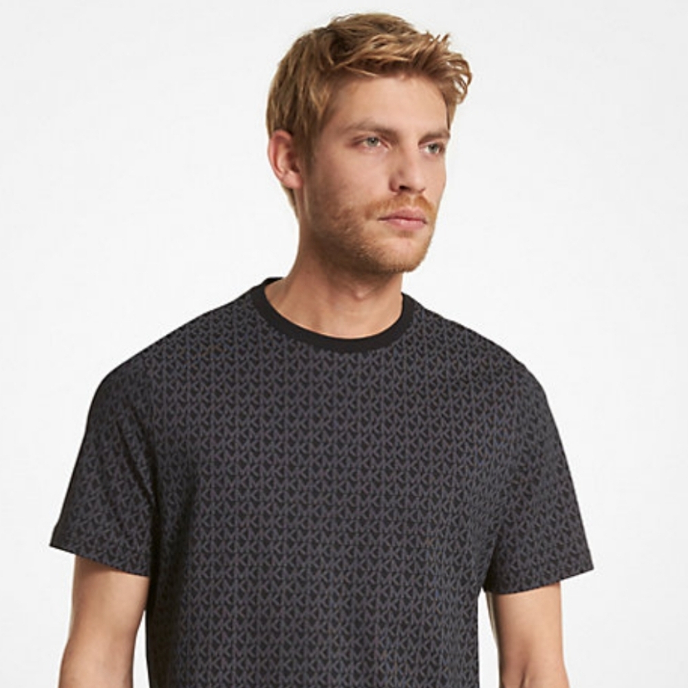 NWT Michael Kors T-Shirt MK Logo Pattern Men's